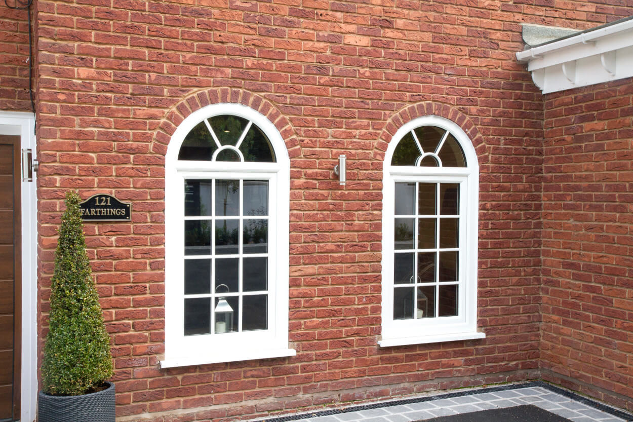 liniar tilt and turn arched windows