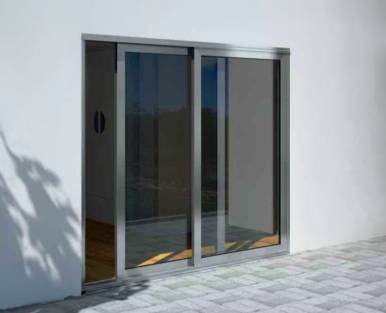 grey aluminium schuco sliding doors